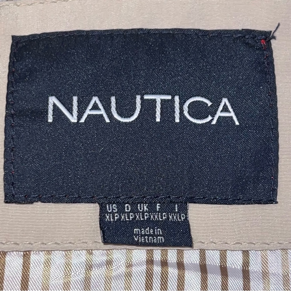 Nautica Women's Red/Tan Utility Jacket w/Removable Hood Zipper/Snaps Front-XLP - Picture 14 of 15